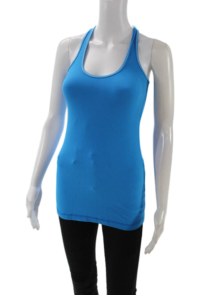 Lululemon Women Basic Camisole Blue Nylon Round Neck Sleeveless Size 6
