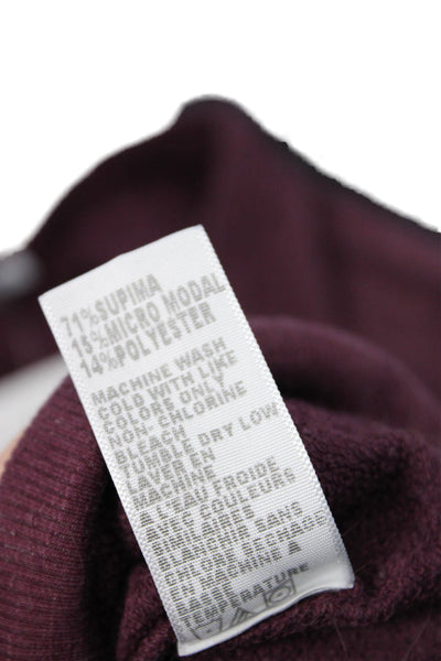 Standard James Perse Women Pullover Sweater Purple Long Sleeve Size 1