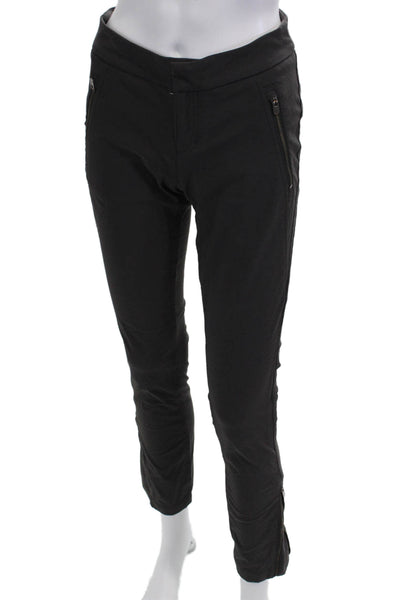 Athleta Women Ankle Cropped Black Pants Zip Size 2