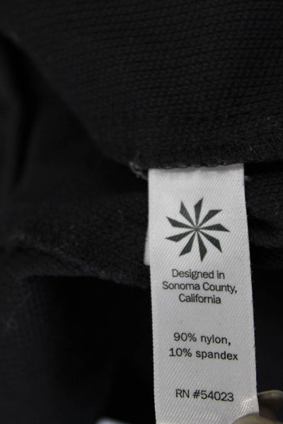 Athleta Women Ankle Cropped Black Pants Zip Size 2