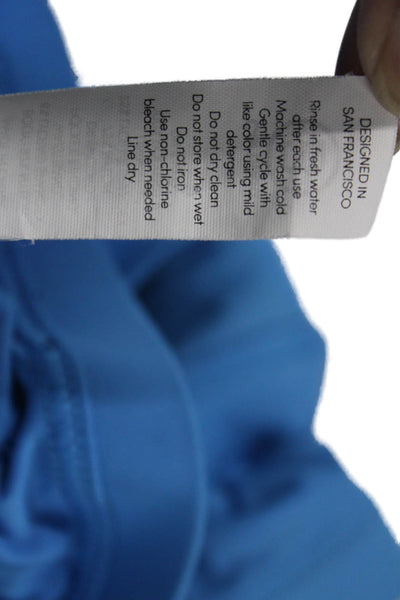 Athleta Unisex Sweat Shorts Blue Drawstring Beach Size XS