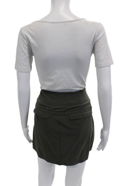 Athleta Women Mini Skort Dark Gray Polyester Size 4