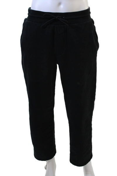 J Crew Men Jogger Sweatpants Black Drawstring Size M