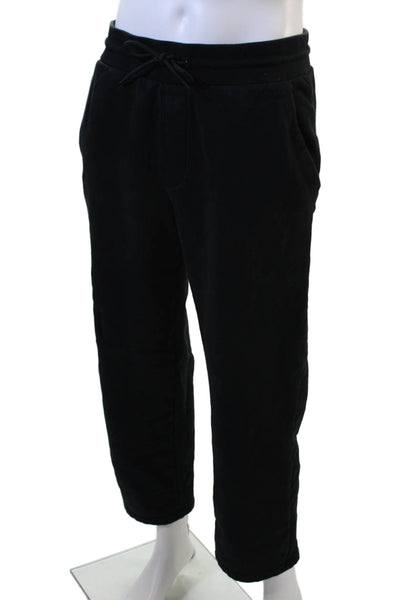 J Crew Men Jogger Sweatpants Black Drawstring Size M