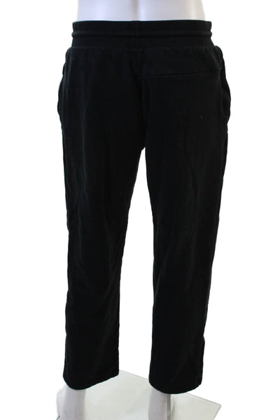 J Crew Men Jogger Sweatpants Black Drawstring Size M