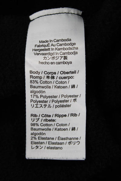 J Crew Men Jogger Sweatpants Black Drawstring Size M