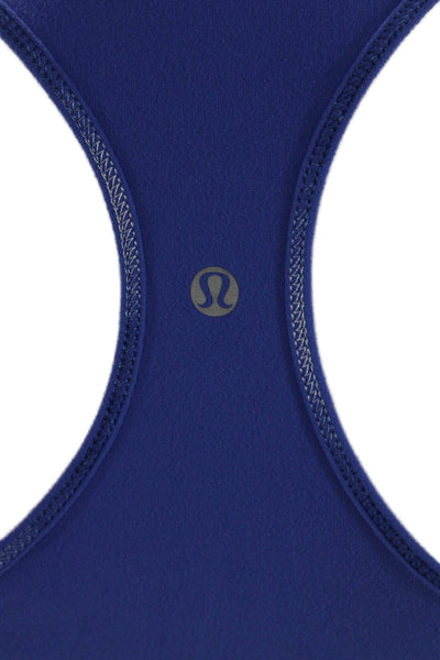 Lululemon Womens Blue Nylon Basic Tank Top Round Neck Size 4