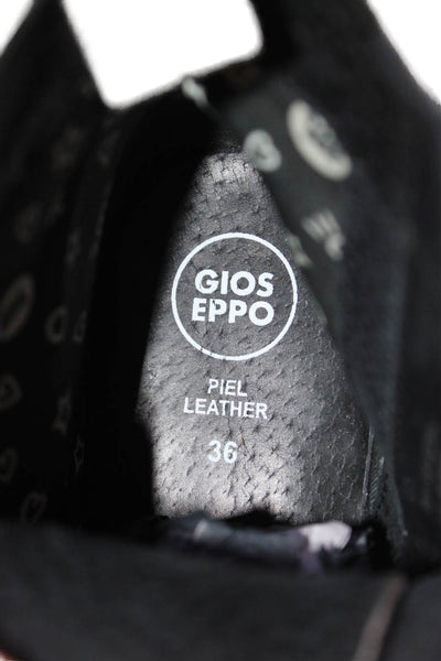 Gioseppo Unisex Kids Leather Zippered Ankle Boots Gray Size 4-5