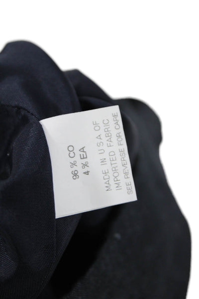 The Wrights Womens Dark Gray Round Neck 3/4 Sleeve Jacket Size 10