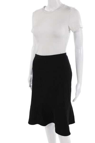 Philippe Adec Women A-Line Trumpet Black Skirt Size 10