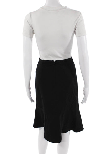Philippe Adec Women A-Line Trumpet Black Skirt Size 10