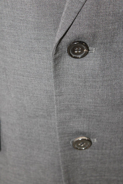Boss Hugo Boss Men Dark Gray Virgin Wool 2-Piece Suit Jacket Size 40
