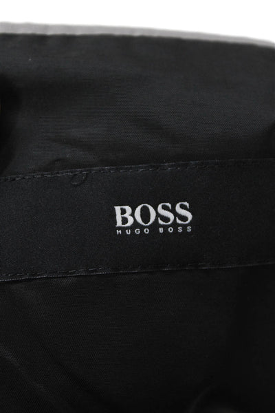 Boss Hugo Boss Men Dark Gray Virgin Wool 2-Piece Suit Jacket Size 40
