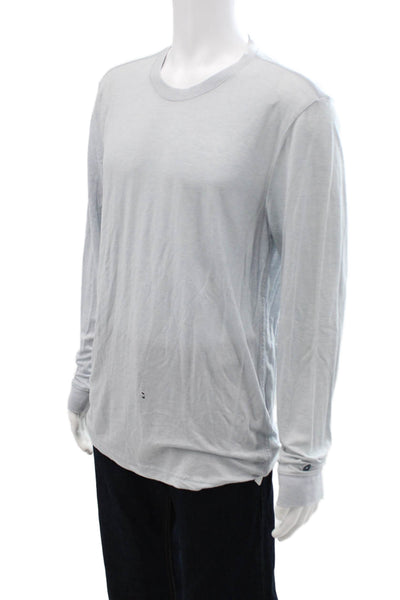 Allbirds Mens Gray Long Sleeve Crew Neck T-Shirt Size L