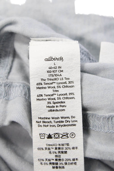 Allbirds Mens Gray Long Sleeve Crew Neck T-Shirt Size L
