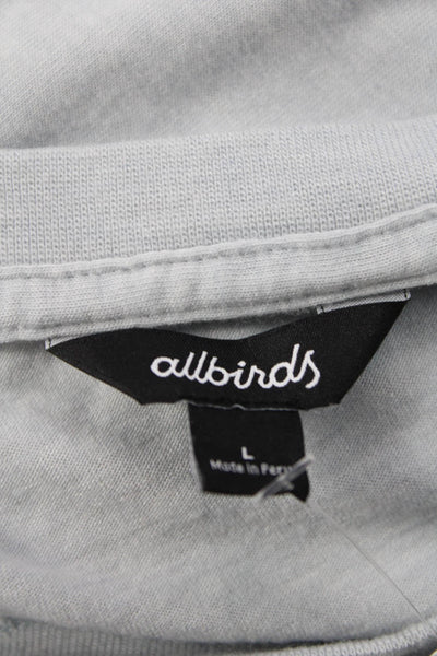 Allbirds Mens Gray Long Sleeve Crew Neck T-Shirt Size L