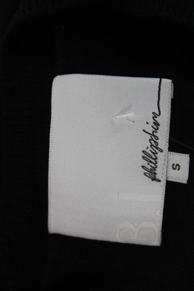3.1 Phillip Lim Womens Black V-Neck Pullover Sweater Size S