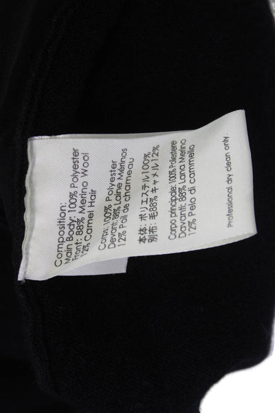 3.1 Phillip Lim Womens Black V-Neck Pullover Sweater Size S