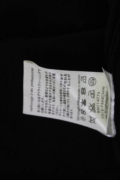 3.1 Phillip Lim Womens Black V-Neck Pullover Sweater Size S