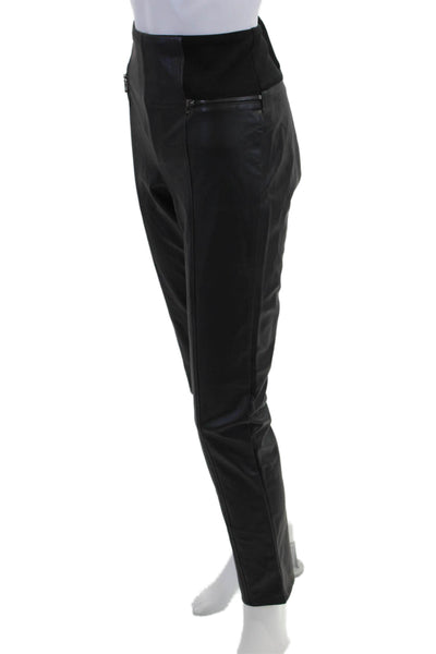 J. Mclaughlin Womens Black Cropped Ankle Biker Pants Size M