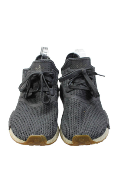 Adidas Men's Athletic Lace Up Round Toe Trainer Sneakers Gray Size 12