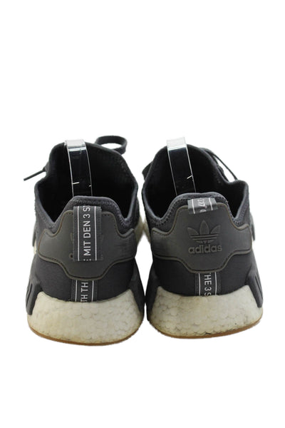 Adidas Men's Athletic Lace Up Round Toe Trainer Sneakers Gray Size 12