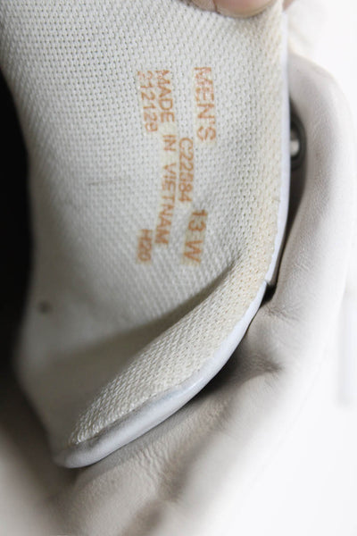 Cole Haan Men's Leather Lace Up Rubber Sole Trainer Sneakers White Size 13