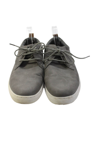 Steve Madden Men's Suede Leather Lace Up Rubber Sole Oxford Shoes Gray Size 12
