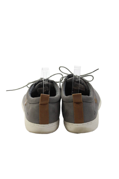 Steve Madden Men's Suede Leather Lace Up Rubber Sole Oxford Shoes Gray Size 12