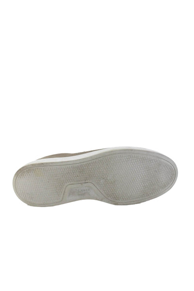 Cole Haan Men's Perforated Cushioning Leather Textured Sneakers Gray Size 12