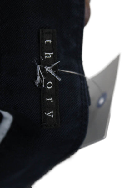 Theory Unisex Dark Blue Chino Shorts Size 8XL