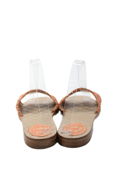 Jack Rogers Womens Open Toe Textured Casual Flat Sandals Pink Size 8