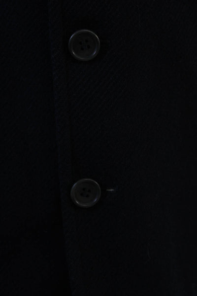 Giorgio Armani Men Dark Blue Wool Blend Blazer Button Size 46