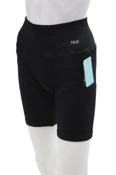 Nux Unisex Biker Shorts Black Size L