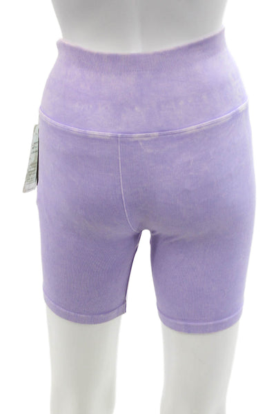 Nux Unisex Biker Shorts Purple Size M