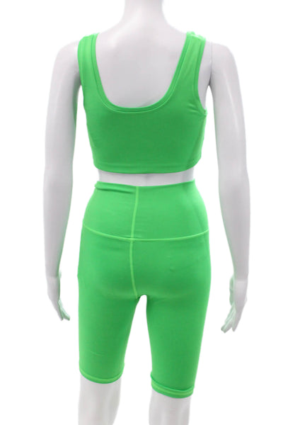 Terez Womens Shorts Set Green Polyester Spandex Solid Size XS