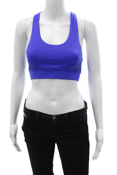 ALALA Womens Pullover Unpadded Racerback Sports Bra Blue Size XS