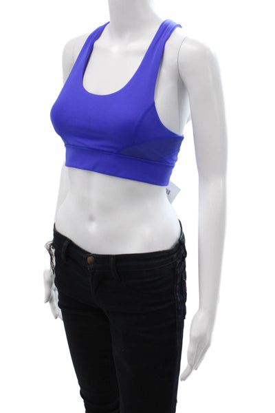 ALALA Womens Pullover Unpadded Racerback Sports Bra Blue Size XS