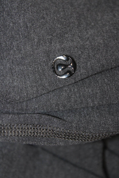Lululemon Womens Capri Cropped Leggings Dark Gray Nylon Size 6
