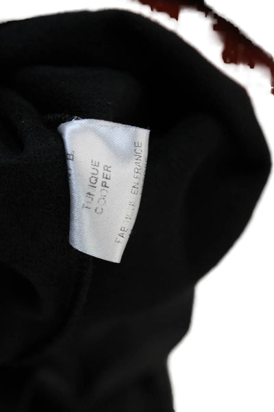 Lenny B Womens Biker Collared Button-Up Long Sleeve Black Size 1