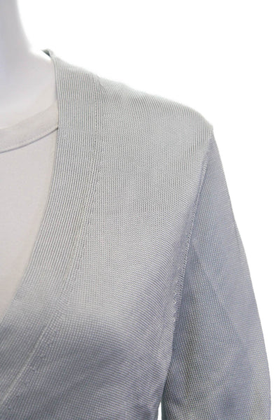 Galvan London Womens Gray V-Neck Long Sleeve Cardigan Button Viscose Size S