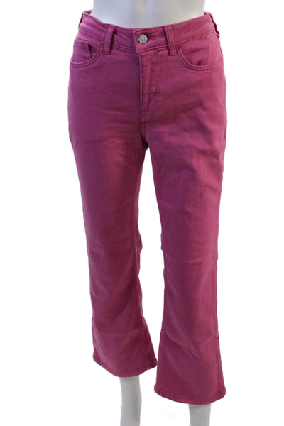 Pilcro and the Letterpress Anthropologie Women Cropped Pants Pink Size 27