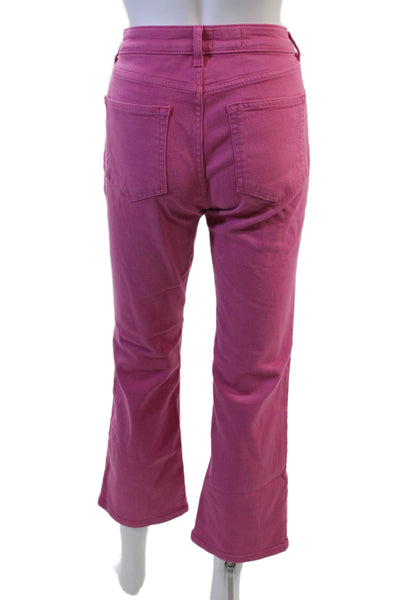 Pilcro and the Letterpress Anthropologie Women Cropped Pants Pink Size 27