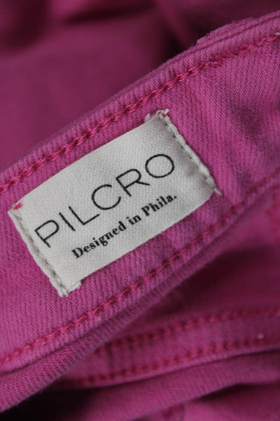 Pilcro and the Letterpress Anthropologie Women Cropped Pants Pink Size 27