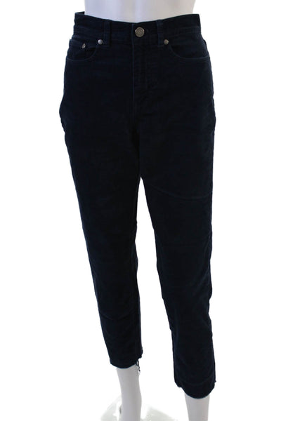 Brooks Brothers Womens Dark Blue Cropped Ankle Pants Size 4