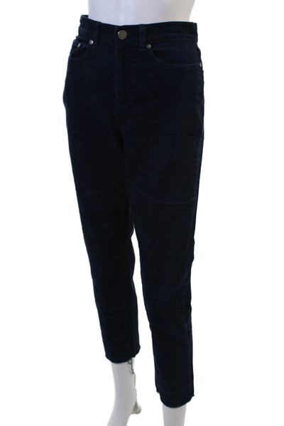 Brooks Brothers Womens Dark Blue Cropped Ankle Pants Size 4