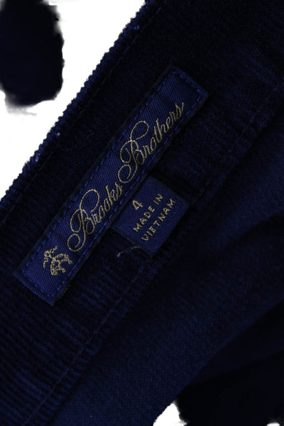 Brooks Brothers Womens Dark Blue Cropped Ankle Pants Size 4