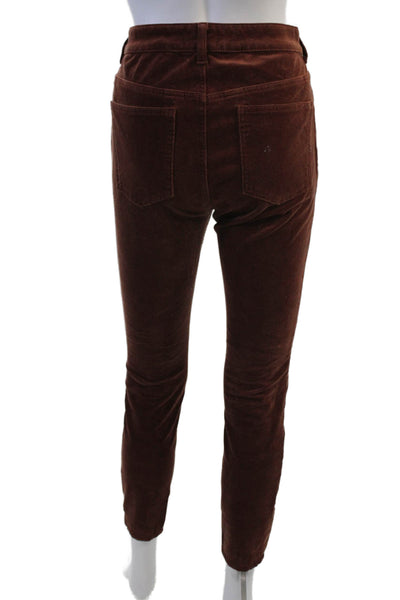 Pilcro & the Letterpress Anthropologie Women Ankle Cropped Pants Brown Size 27