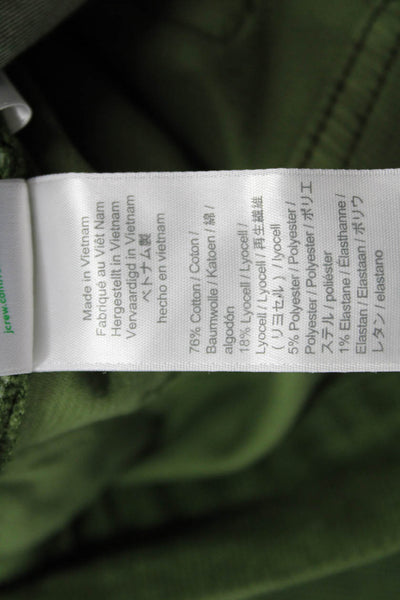 J Crew Womens Ankle Cropped Jeans Green Mid-Rise Size 28