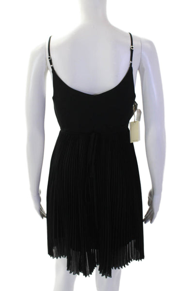 Wilfred Womens Black V-Neck Sleeveless Mini Slip Dress Size XS